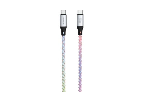 1889001_1 - Mediatech 4smarts USB 2.0 USB-C Kabel, 1.5m DigitCord bis 60W, 1.5m, RGB