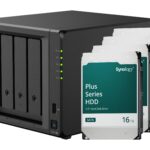 Synology DS925+, 4-bay NAS inkl. 4x 16TB HDD Synology Plus HAT33x