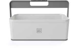 Hotbox 4 Mini Schreibtisch Organzizer weiss, 2 in 1 mit Softgrip