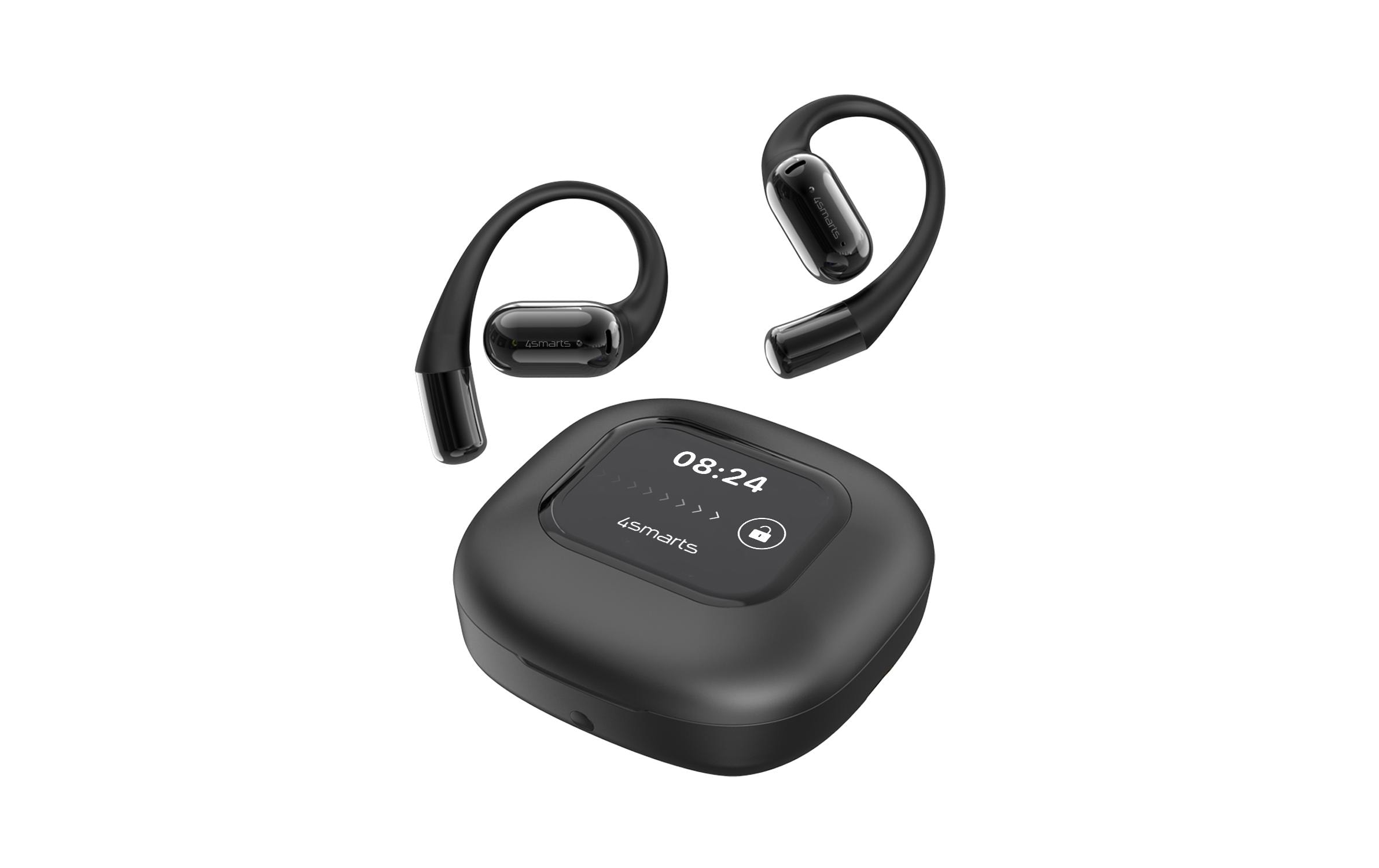 1890189_2 - Mediatech 4smarts Kopfhörer OE BT SkyBuds AI Screen Schwarz