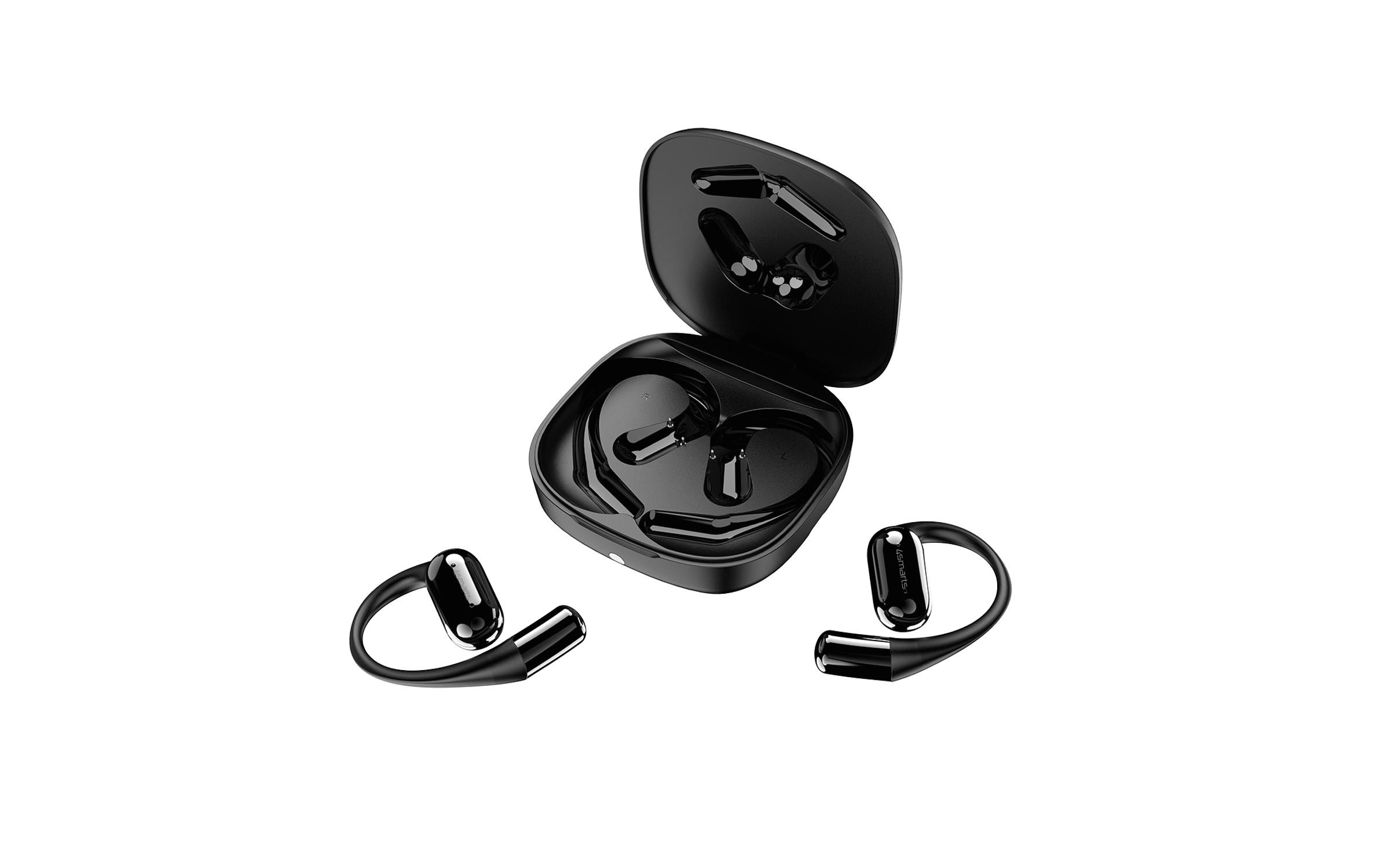 1890189_5 - Mediatech 4smarts Kopfhörer OE BT SkyBuds AI Screen Schwarz