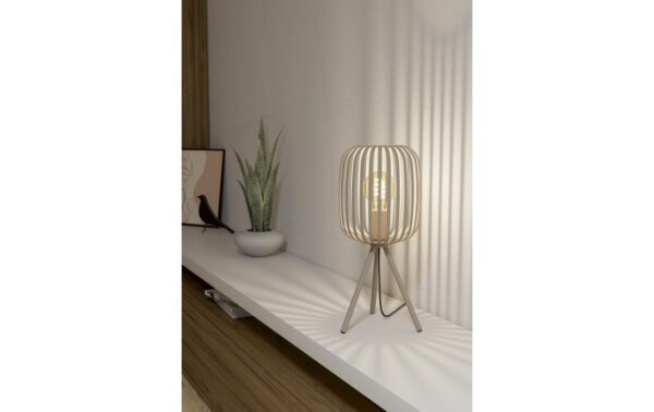 EGLO Zigbee Tischleuchte ROMAZZINA beige exkl. E27 1x40W