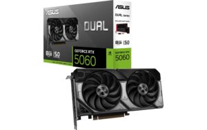 ASUS DUAL RTX5060 8G, GDDR7 GeForce RTX5060, 3x DP, 1x HDMI