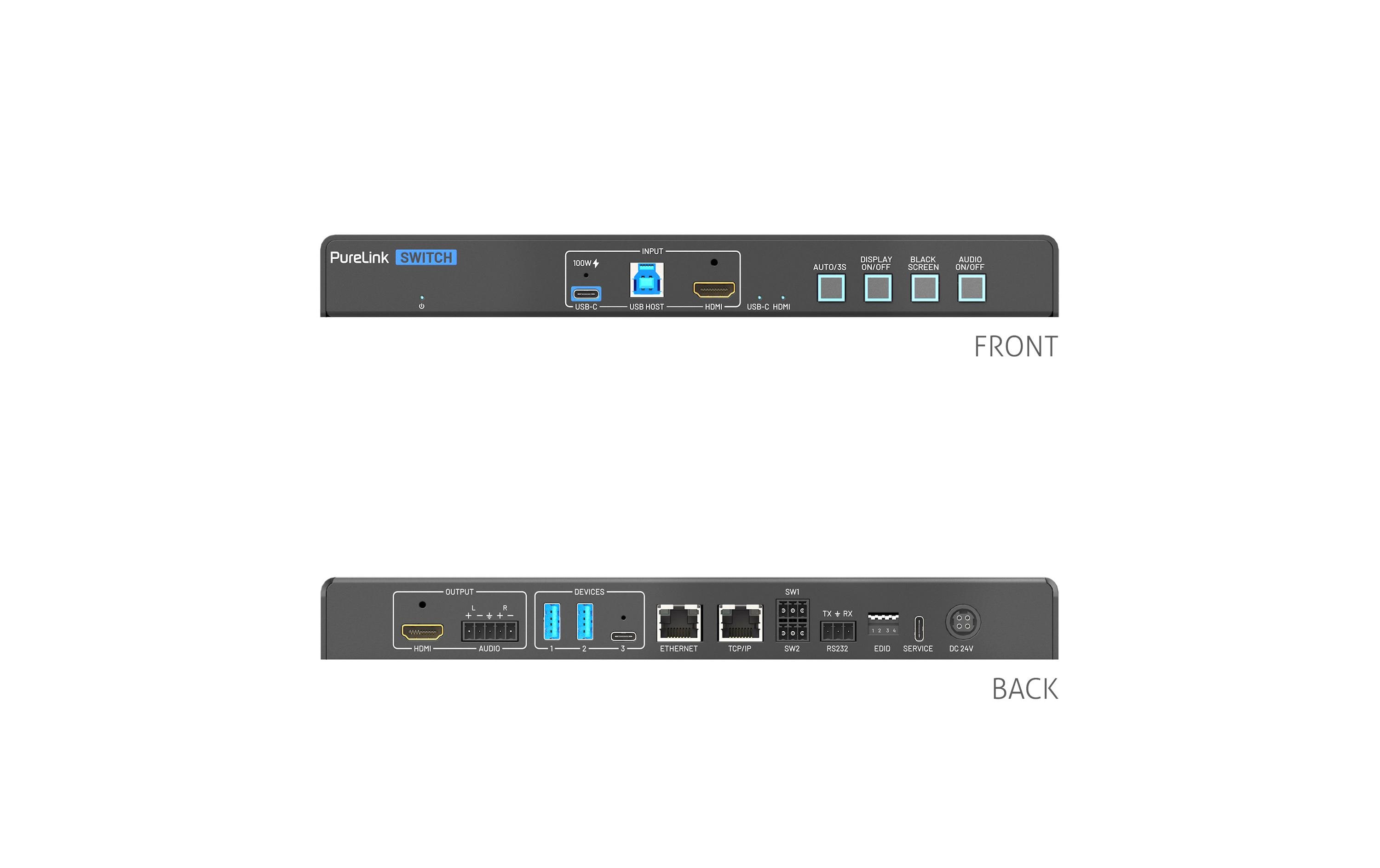 1891827_2 - Mediatech PureTools PT-PSW-21HC-KVM USB-C / HDMI KVM Switcher mit 100W PD