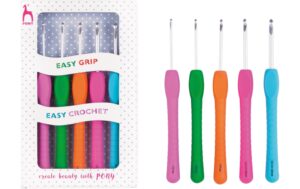Pony Häkelnadel Set Grip 2/2.5/3/3.5/4, 5 Stück