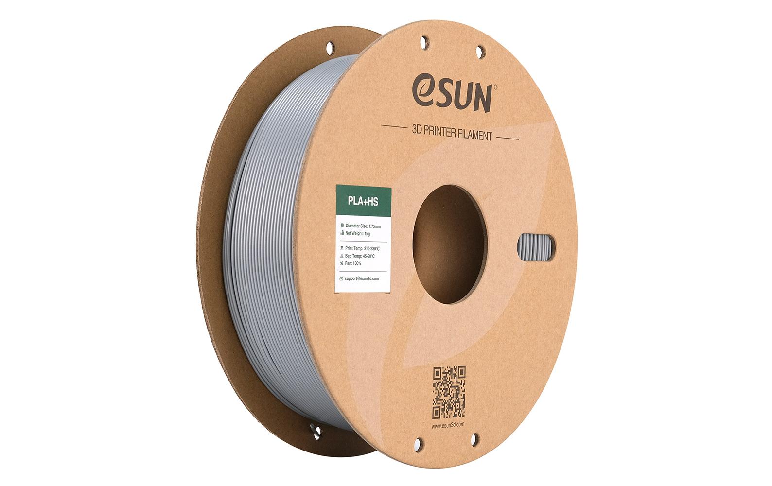 1892696 - Mediatech Esun Filament PLA+ HS Silber 1.75mm, 1kg,