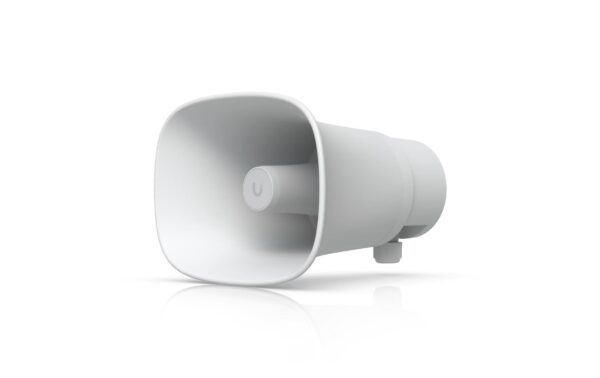 1893230 - Mediatech Ubiquiti UniFi UP-AI-Horn-Speaker-W, Weiss 120dB Horn Lautsprecher, Outdoor, PoE
