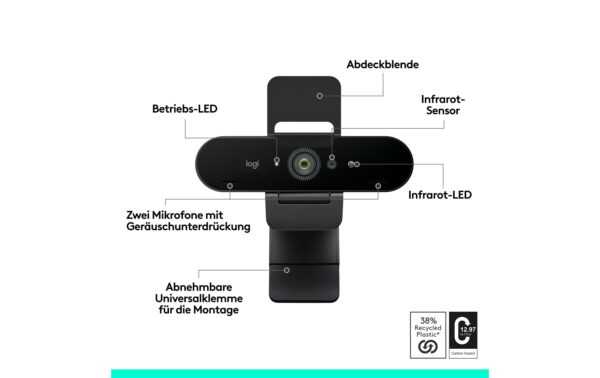 1893463_1 - Mediatech Logitech Webcam BRIO 4K graphite