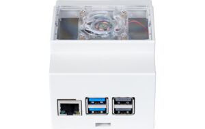 jOY-it Hutschienengehäuse Raspberry Pi 5 Grau (inkl. Lüfter) kaufen Schweiz | Mediatech.ch