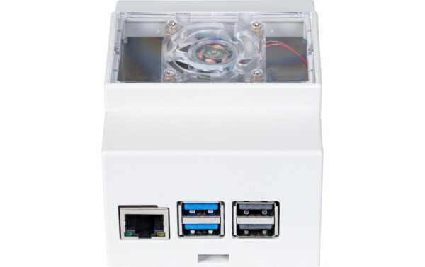 jOY-it Hutschienengehäuse Raspberry Pi 5 Grau (inkl. Lüfter) kaufen Schweiz | Mediatech.ch