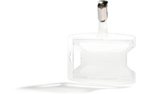 Durable Ausweishalter reXycle Clip, 1 recyceltem PP, 25 Stück, hoch oder quer