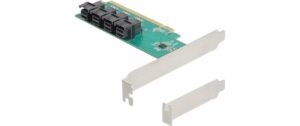 DeLock PCI-E x16, 4x SFF-8643 NVMe inkl. Low Profile Soltblech