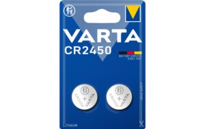 VARTA Knopfzelle CR2450, 3.0V, 2Stk 2 Stück, Blister Verpackung