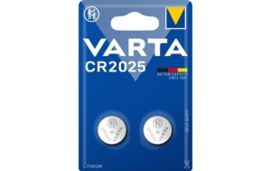 VARTA Knopfzelle CR2025, 3.0V, 2Stk 2 Stück, Blister Verpackung