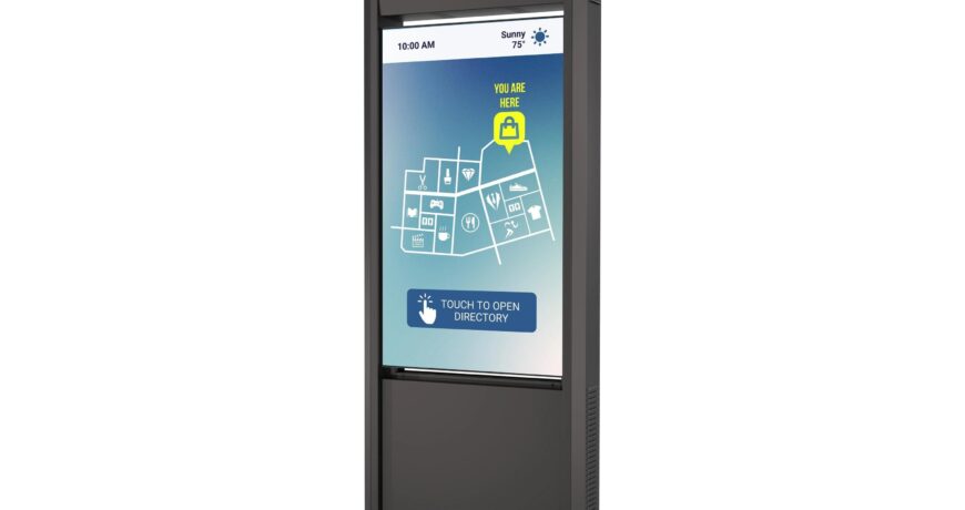 Peerless-AV KOP55XHB-EUK Kiosk 55, Outdoor, inkl XHB Display, Schw