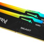 FURY Beast RGB DDR5 64GB 2-Kit 5600MT/s EX 2x 32GB, CL40-40-40, 1.25V, 288Pin, EXPO