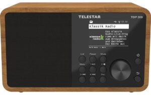 Telestar WLAN-Digitalradio TOP 200 Braun/Holz, Internet, BT 5.3, USB-Rec, App