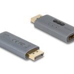 Delock 8k DisplayPort EDID Emulator bis 7680x4320@30Hz, simuliert einen Monitor