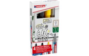 edding e-385 Flipchartmarker Set E-4 Set 4 Stück, Markieren/Schattieren kaufen Schweiz | Mediatech.ch