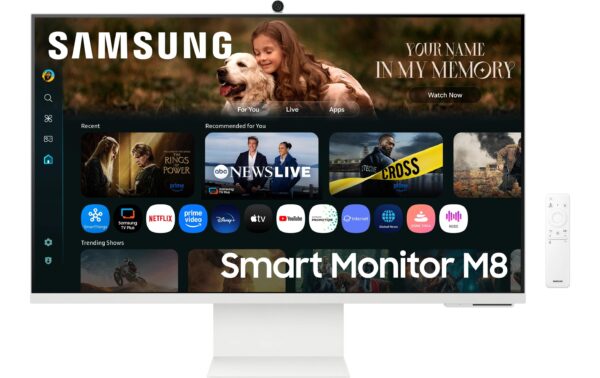 1899838 - Mediatech Samsung LS32FM801UUXEN, 32, white 3840x2160, SMART, AI, CAM, USB-C 65W kaufen Schweiz | Mediatech.ch
