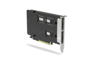 ICY DOCK Wechselrahmen M.2 MB842M5P-B schwarz, 2x M.2 PCIe NVMe to PCIe 5.0