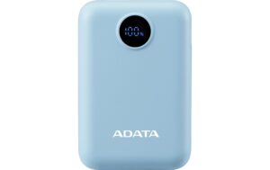 Adata PowerPack P10022-12 Hellblau 10000mAh, 2x USB-C, 1x USB-A Ausgang