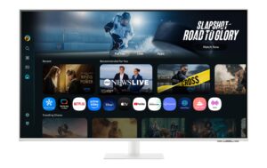 Samsung LS43FM703UUXEN, 43, white 3840 x 2160, SMART, AI, Wifi/BT, USB-C 65W