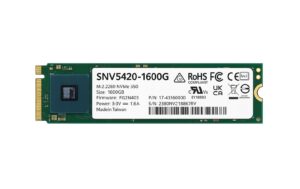 Synology SSD M.2 2280 NVMe 1.6TB Lesen: 3'000MB/s, Schreiben: 1'000MB/s