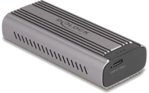 Delock M.2 NVMe SSD Gehäuse USB-C, 40Gbps Thunderbolt4, M.2 Key M Slot, PCIe SSD