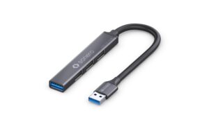 Sonero 4-Port Hub,1xUSB-A 3.2 Stecker,5Gbps 50 cm, Buchsen: 1xUSB-A 3.2, 3xUSB-A 2.0