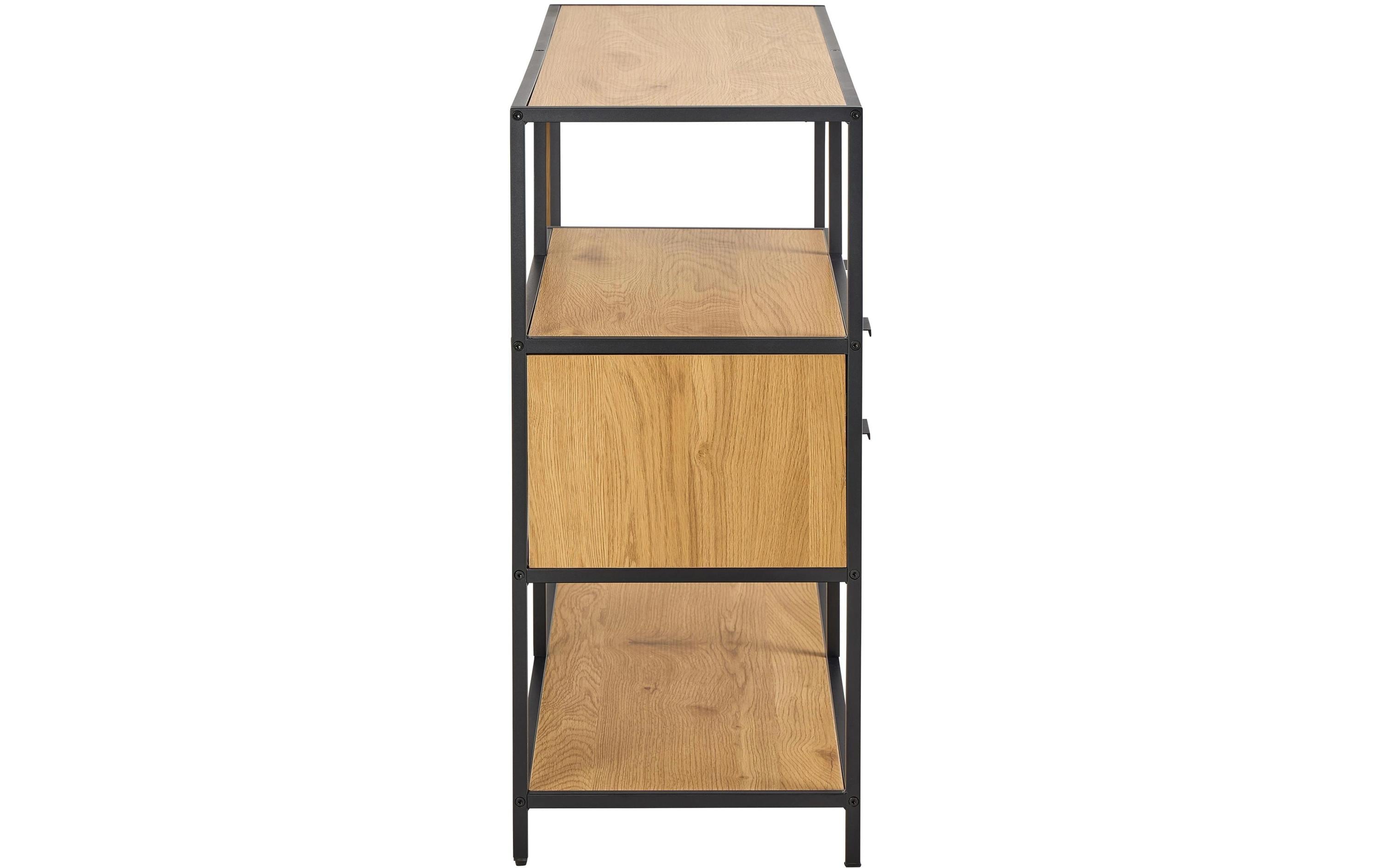 1902549_2 - Mediatech AC Design Regal Seaford Wildeiche Metall/Melamin, (WxDxH): 114x35x78 cm