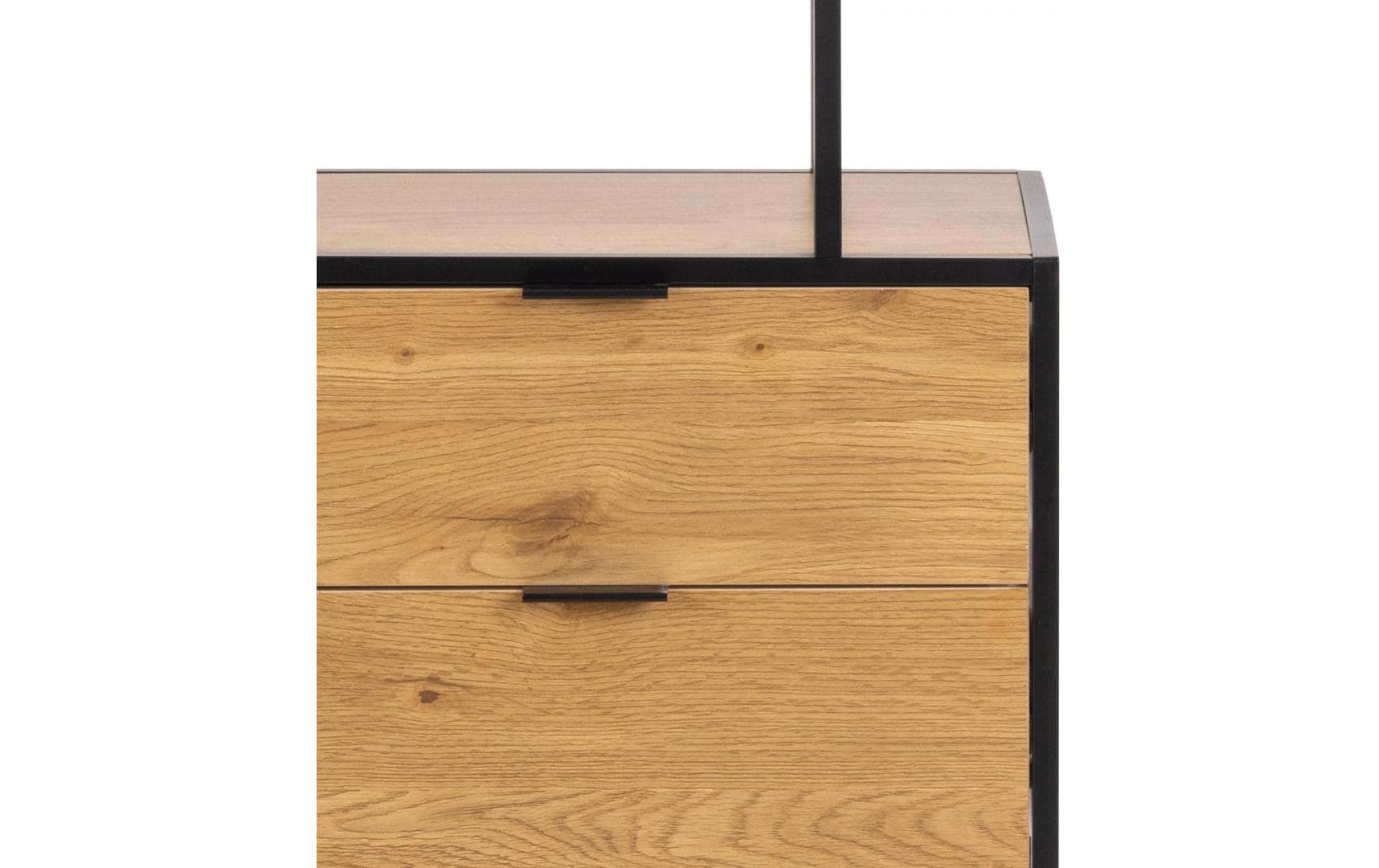 1902551_6 - Mediatech AC Design Regal Seaford Wildeiche Metall/Melamin, (WxDxH): 77x35x185 cm