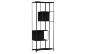 AC Design Regal Seaford Schwarz Metall/Melamin, (WxDxH): 77x35x185 cm