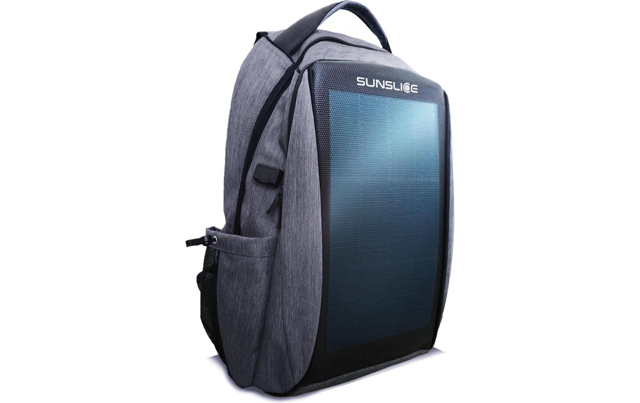 1902650 - Mediatech SunSlicer Zenith - 8W Solar Backpack Grey Leichter, alltagstauglicher Solarrucksack