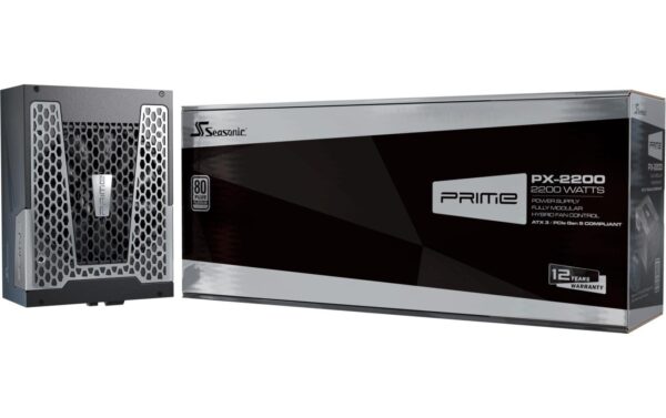 1903143_7 - Mediatech Netzteil Seasonic, 2200W, 80+Platinum, ATX3 Kabelmanagement, 20/24Pin, 16xSATA