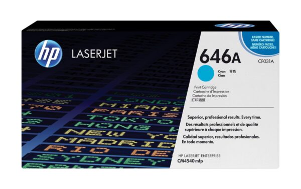 HP Toner 646A - Cyan (CF031A) Seitenkapazität ~ 12'500 Seiten