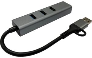 LC Power LC-HUB-C-multi-9 Silber, Type-C, diverse Anschlüsse