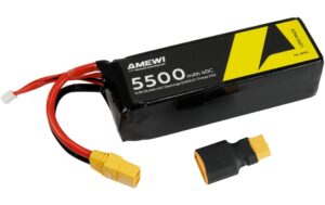 Amewi LiPo Akku 4S 14, 8V 5500mAh 40C XT90 Inkl. Adapter XT90 > XT60