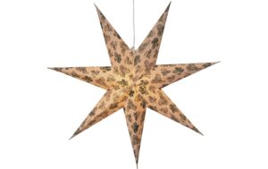 Star Trading Papierstern Cotton exkl. E14 max. 25W, IP20, Ein/Aus-Schalter