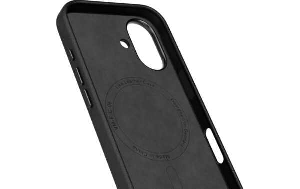 1905191_1 - Mediatech Vonmählen Like Leather Case Black iPhone 17