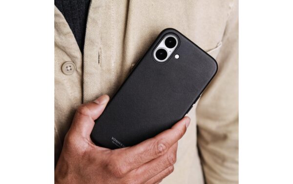 1905191_3 - Mediatech Vonmählen Like Leather Case Black iPhone 17