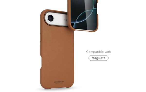 1905196_3 - Mediatech Vonmählen Like Leather Case Brown iPhone Air