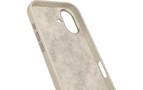 1905199_1 - Mediatech Vonmählen Like Leather Case Cream iPhone 17