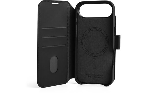 Vonmählen Vegan Leather Folio Black iPhone Air