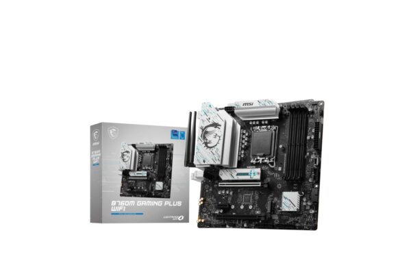 MSI B760M GAMING PLUS WIFI, LGA1700, mATX Intel B760, 4x DDR5, PCIe 4.0, 2xHDMI, 2xDP kaufen Schweiz | Mediatech.ch
