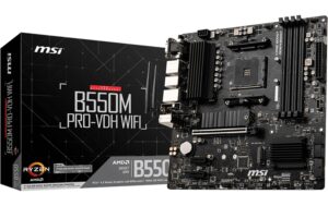 1906265 - Mediatech MSI B550M PRO-VDH WIFI, AM4, mATX AMD B550, 4x DDR4, PCIe 4.0, HDMI, DP kaufen Schweiz | Mediatech.ch