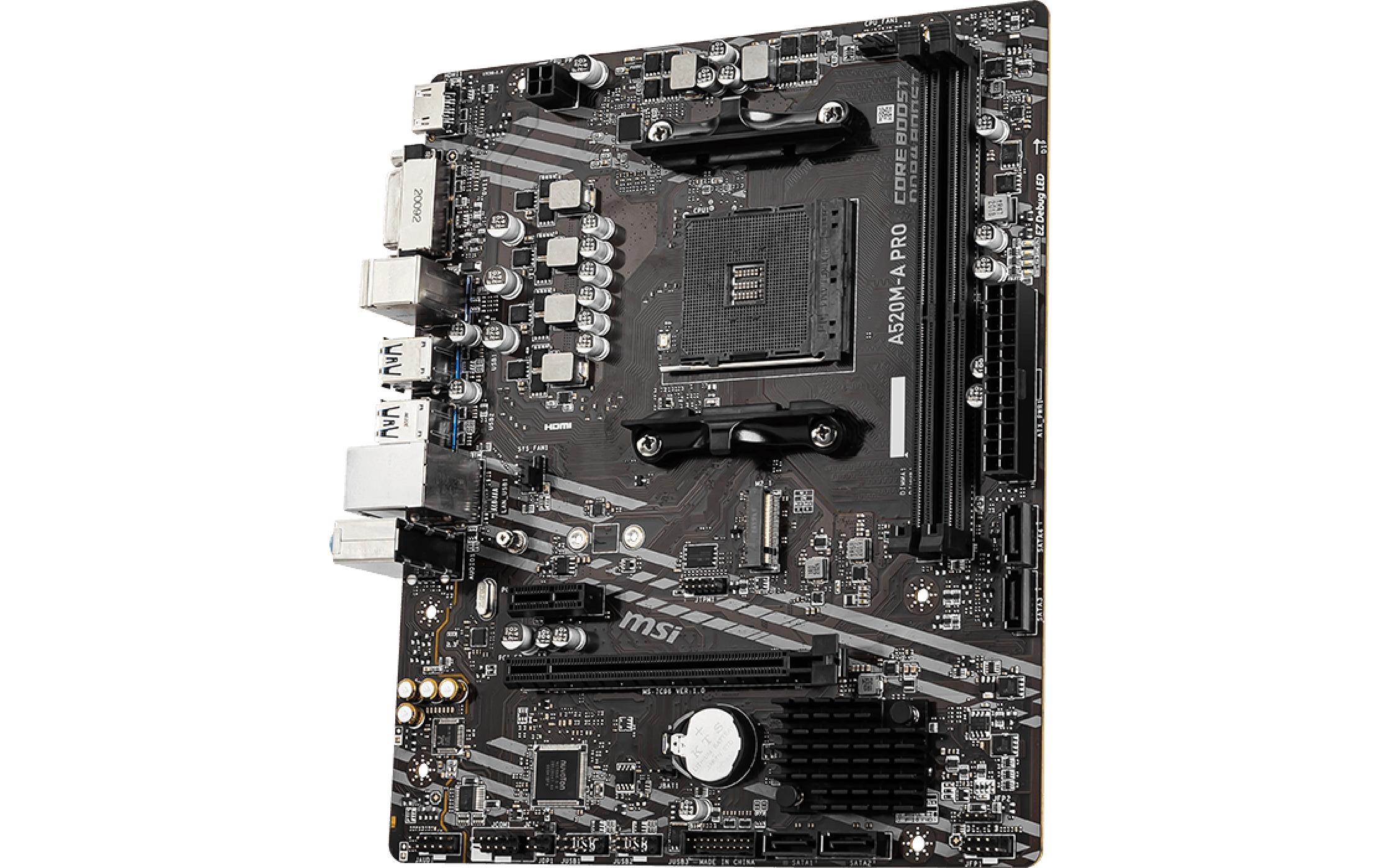 1906270_2 - Mediatech MSI A520M-A PRO, AM4, mATX AMD A620, 2x DDR4, PCIe 3.0, HDMI, DVI