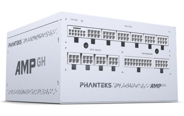 Netzteil Phanteks AMP GH 1200W 80+ Plat, PCIe 5.1, ATX 3.1, Weiss