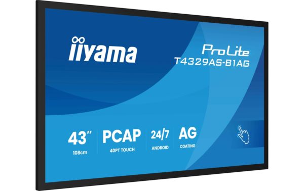 1906745_3 - Mediatech Iiyama T4329AS-B1AG 43, Touch, VA, UHD, 500cd, Android