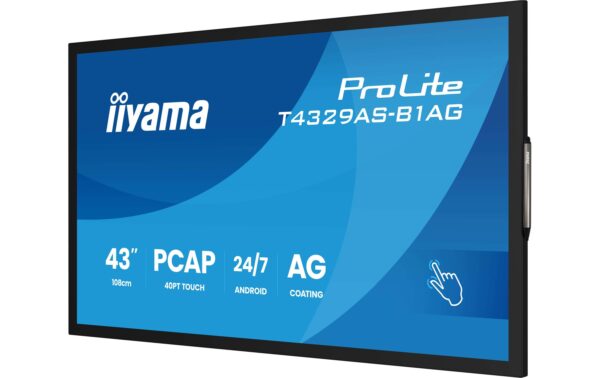 1906745_8 - Mediatech Iiyama T4329AS-B1AG 43, Touch, VA, UHD, 500cd, Android